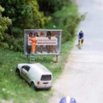 Mini World à Lyon Vaulx-en-Velin / affiche Mélenchon