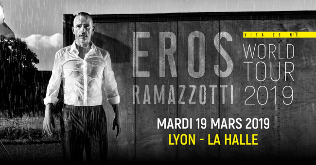 Eros Ramazzotti en concert à la Halle Tony Garnier le 19 mars 2019