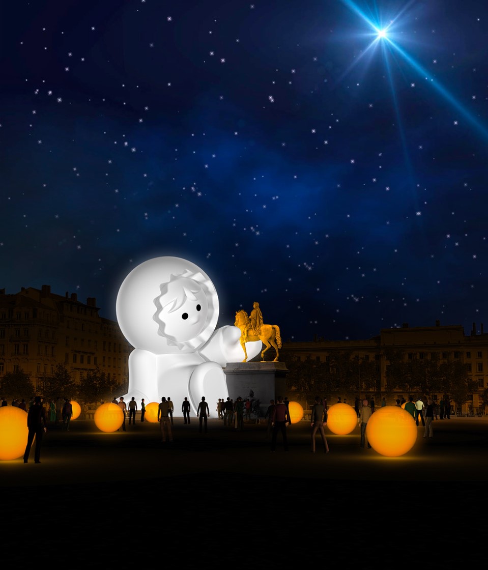 Fête des Lumières 2018 : Anooki, place Bellecour