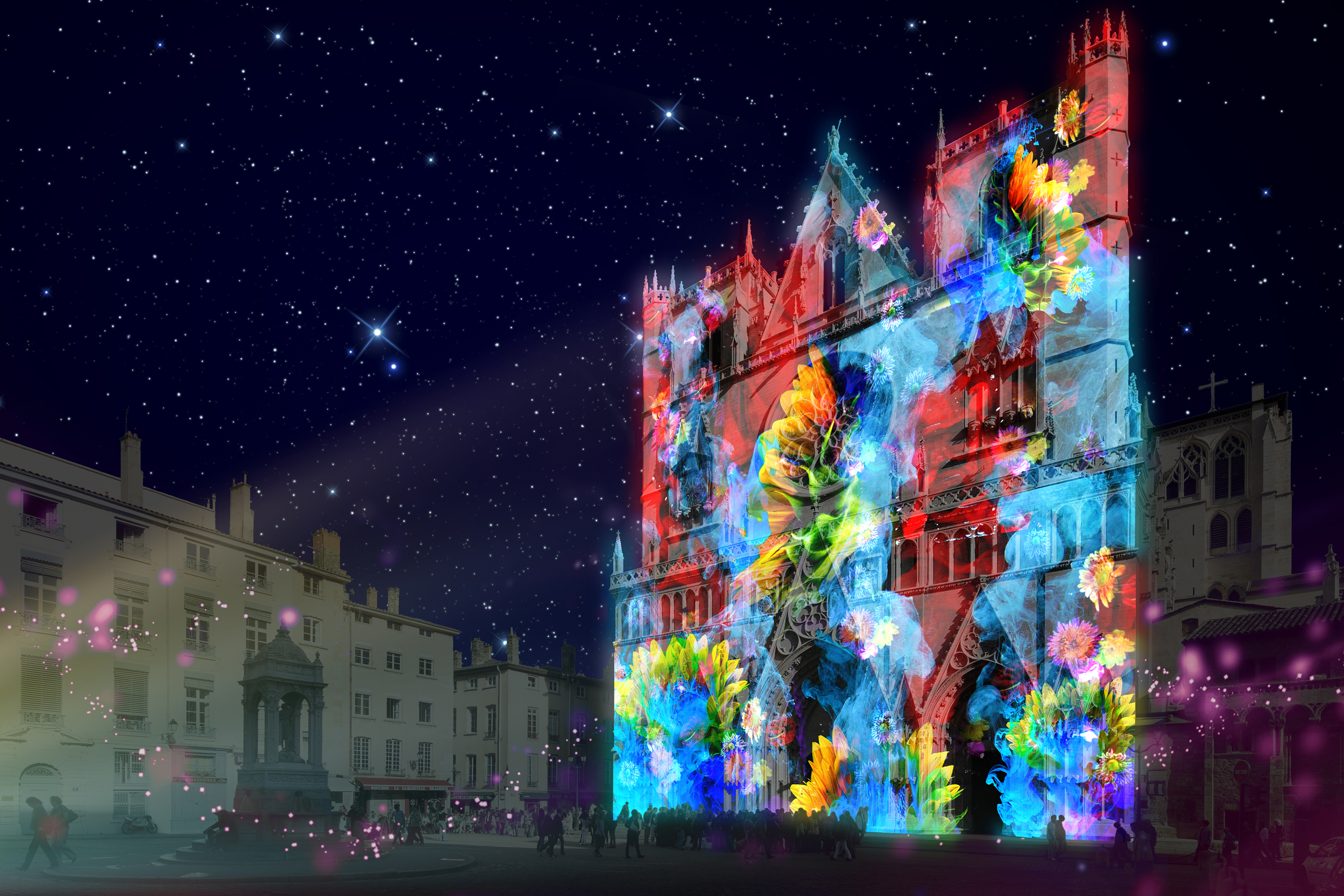 Fête des Lumières 2018 : Cathédrale Saint-Jean