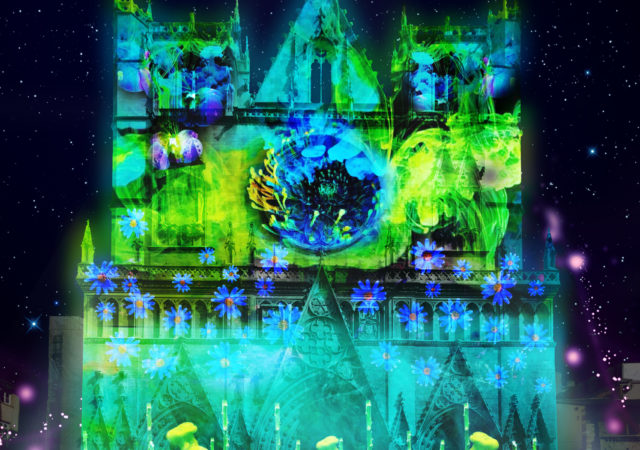 Fête des Lumières 2018 à Lyon : Cathédrale Saint-Jean