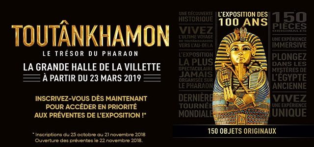 Toutânkhamon : l'expo du siècle sera à Paris en 2019