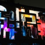 Fête des Lumières 2018 à Lyon : façade du collège Jean Moulin