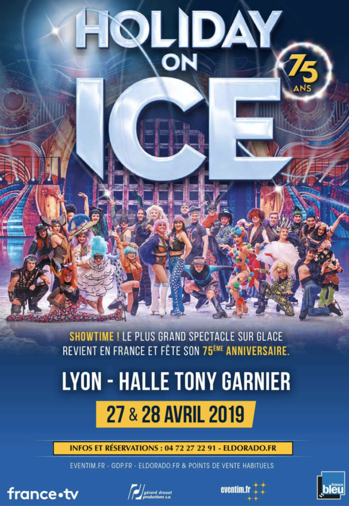 Holiday on Ice les 27 et 28 avril à la Halle Tony Garnier 7 à Lyon