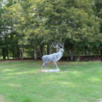 Château de Drée : statue jardin