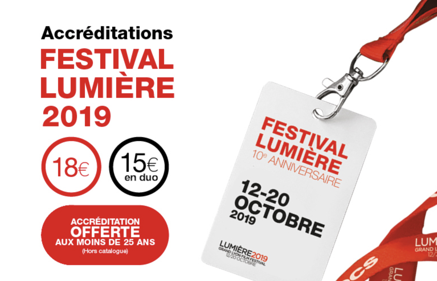 Festival Lumière 2019 : Les accréditations -25 ans !