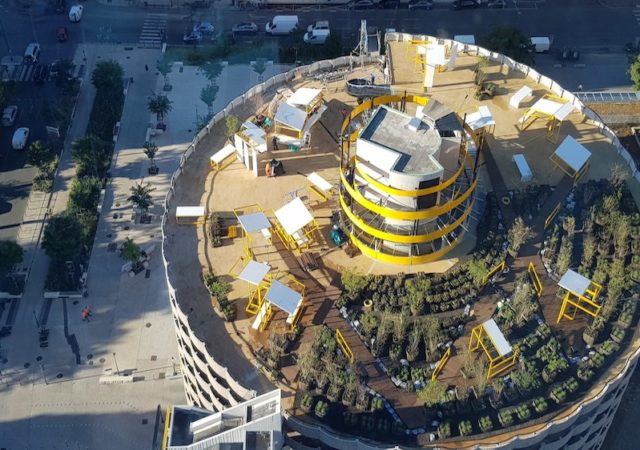 Lyon : rooftop du parking des Halles Bocuse