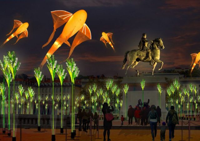 Fête des Lumières 2019 : place Bellecour