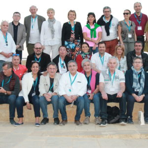 Les participants à la Mer Morte