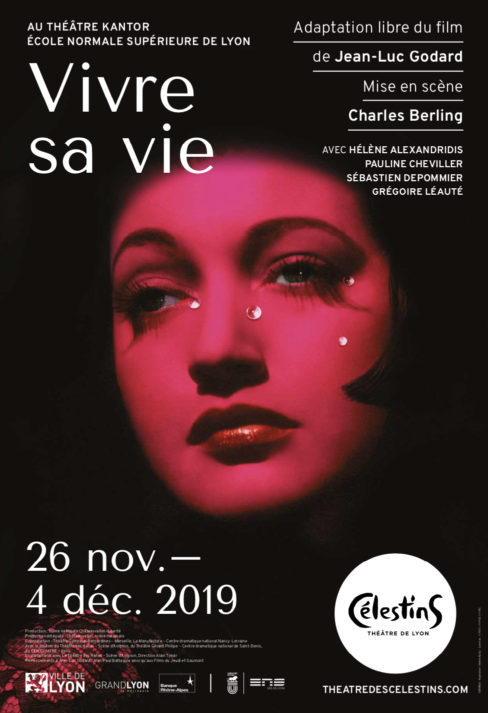 Vivre sa vie - Célestins, Théâtre de Lyon