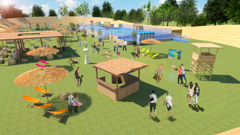 Parc de la Tête d’Or : une piscine éphémère