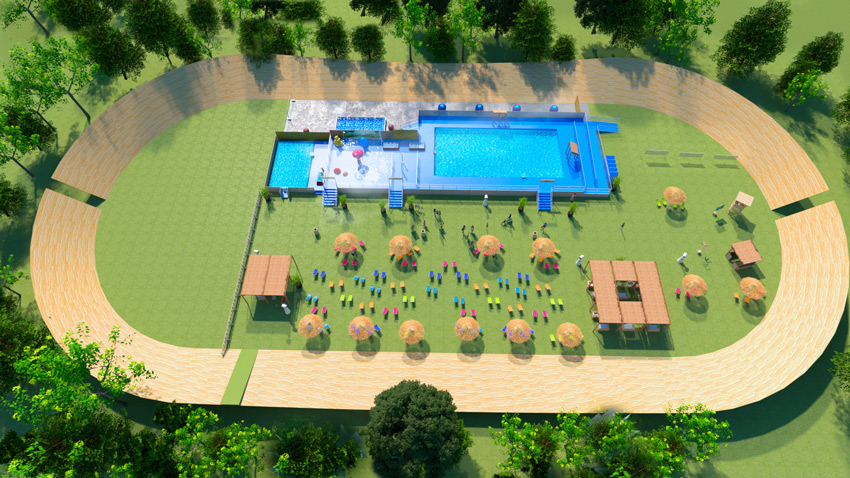 Parc de la Tête d’Or : une piscine éphémère