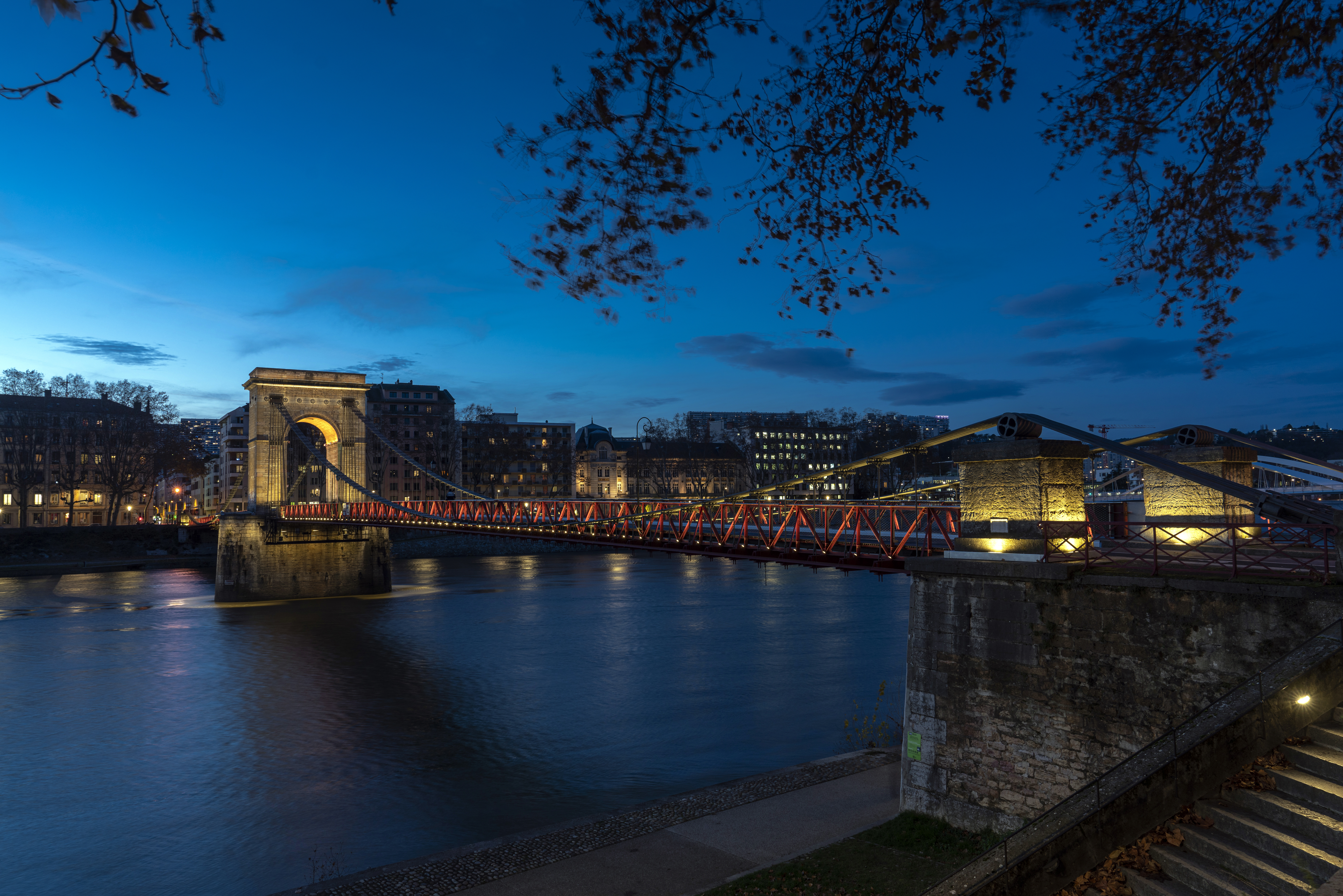 Passerelle Masaryk : nouvelle mise en lumière