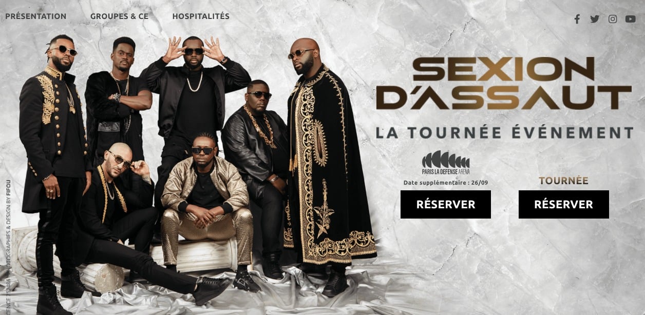 Sexion d'assaut en concert à la Halle Tony Garnier le 24 octobre 2021