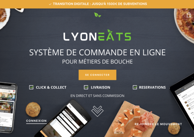 Lyon Eats : système de commande en ligne sans commission