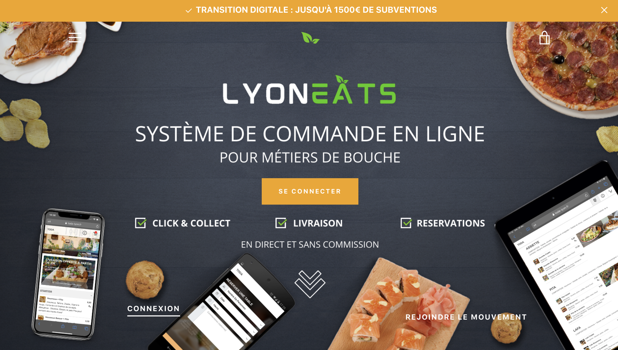 Lyon Eats : système de commande en ligne sans commission