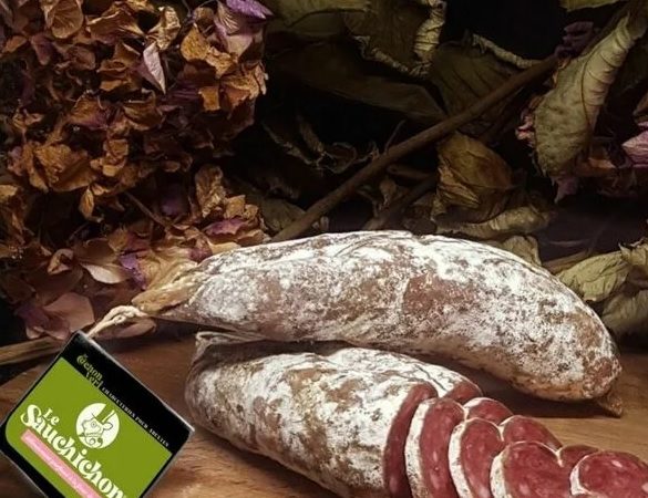 Au cochon vert, un saucisson artisanal parfumé au CBD par deux lyonnais !