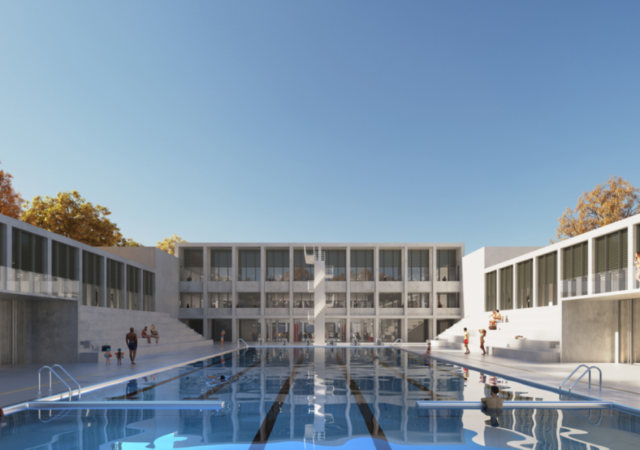Une piscine rénovée à Lyon Gerland en 2023