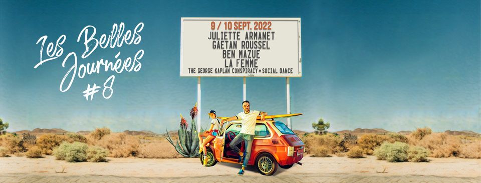 Festival Les Belles journées 2022 à Bourgoin-Jallieu, les 9 et 10 septembre avec Juliette Armanet et Gaëtan Roussel