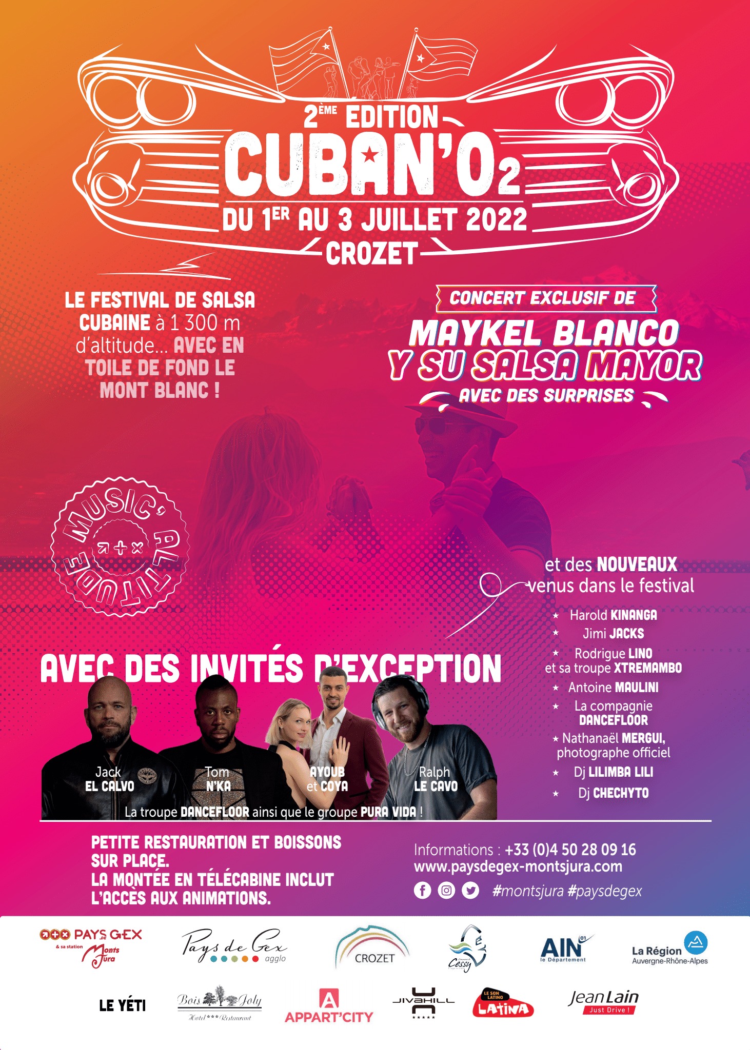 Cuban’O2 premier festival de salsa cubaine d’Europe, en pleine montagne, à 1300 mètres d’altitude