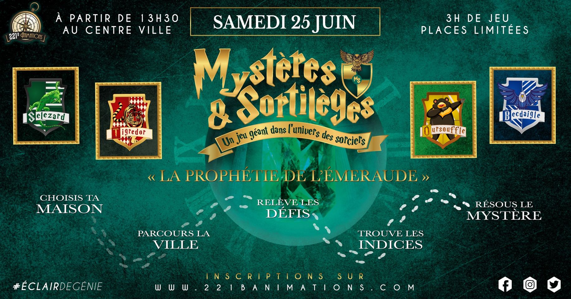 Escape Game Géant Harry Potter "Mystères & Sortilèges " à Lyon (Villeurbanne) samedi 25 juin 2022