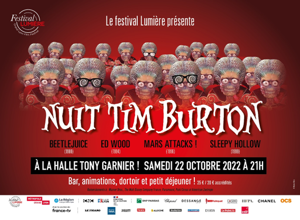 Nuit Tim Burton à la Halle Tony Garnier - Festival Lumière 2022