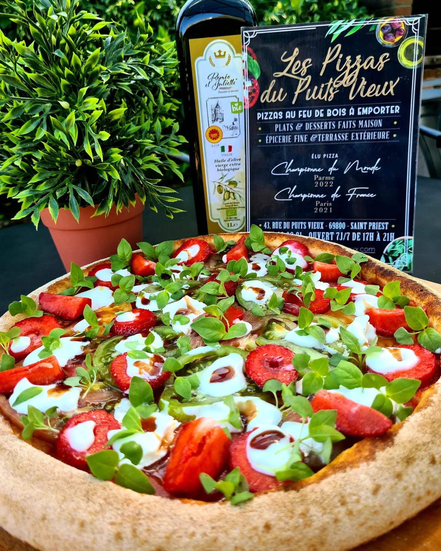 La meilleure pizza du monde à Saint-Priest près de Lyon, avec Les Pizzas du Puits Vieux
