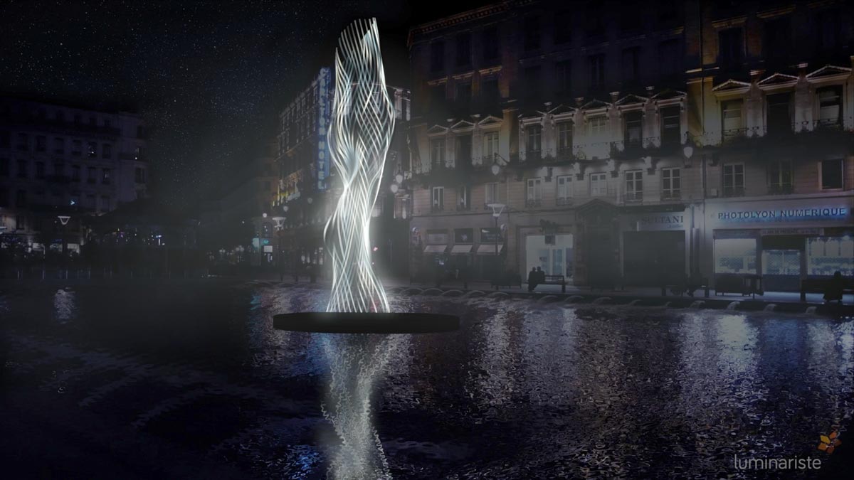 Cymopolée place de la République à Lyon pour la Fête des Lumières 2022