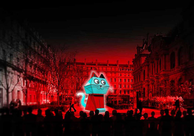 Eikosis place de la Bourse - Fête des Lumières 2022