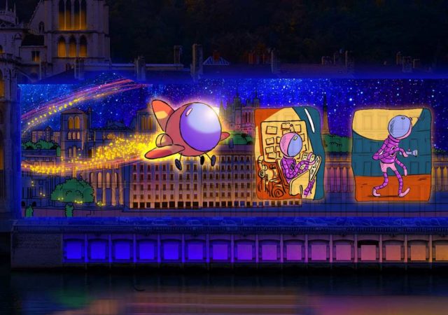 Le Voyageur Céleste à la Fête des Lumières 2022