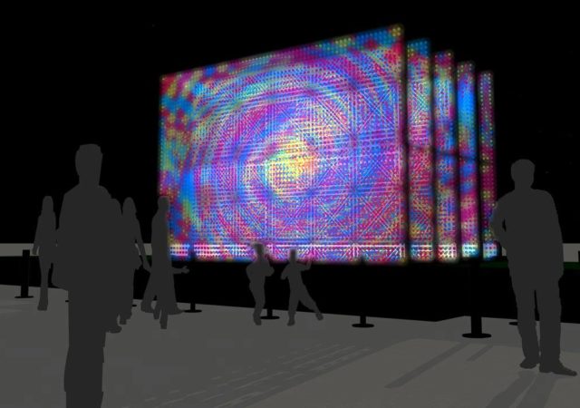 UNICODE光3D place Louis Pradel à Lyon - Fête des Lumières 2022