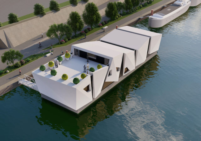 L'Île O - théâtre flottant à Lyon - Inauguration le 14 janvier 2023