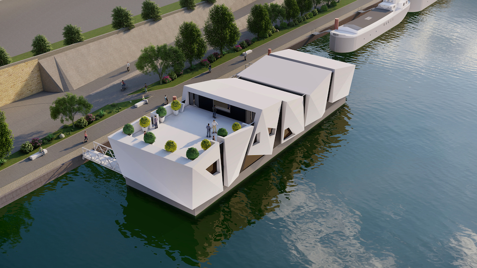 L'Île O - théâtre flottant à Lyon - Inauguration le 14 janvier 2023