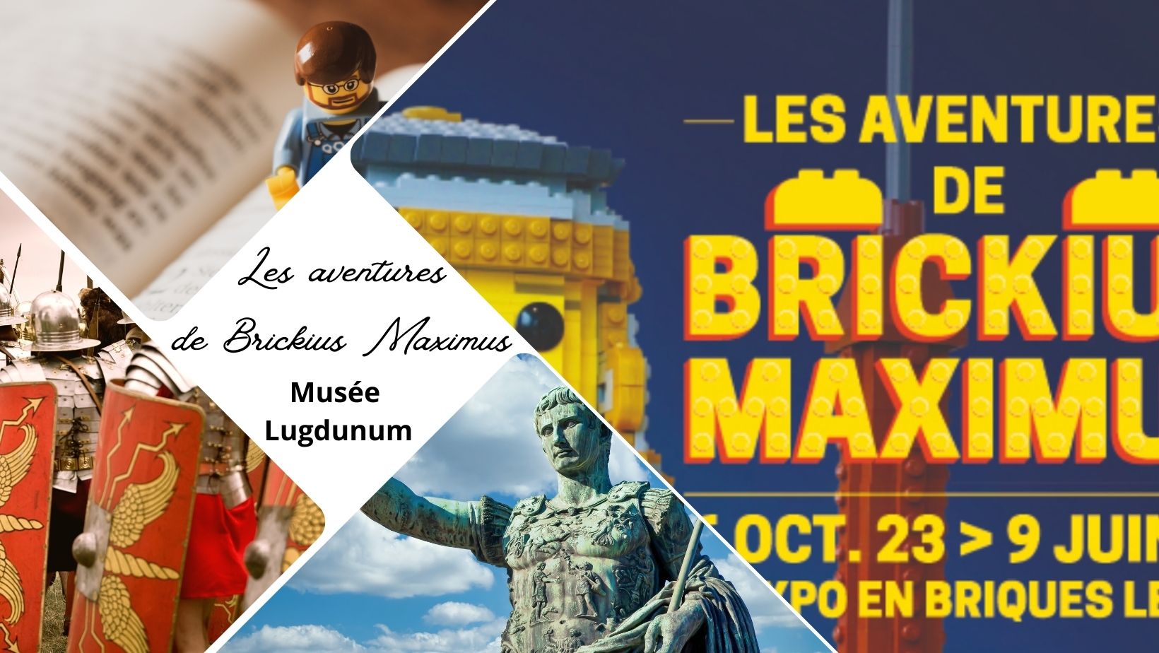 L'exposition Les aventures de Brickius Maximus en briques LEGO au Musée Lugdnumum