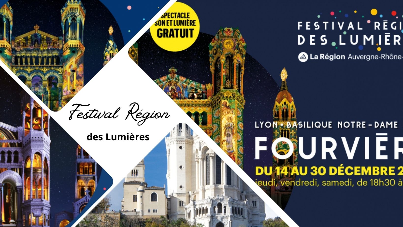 Troisième édition du Festival Région des Lumières à la Basilique de Fourvière