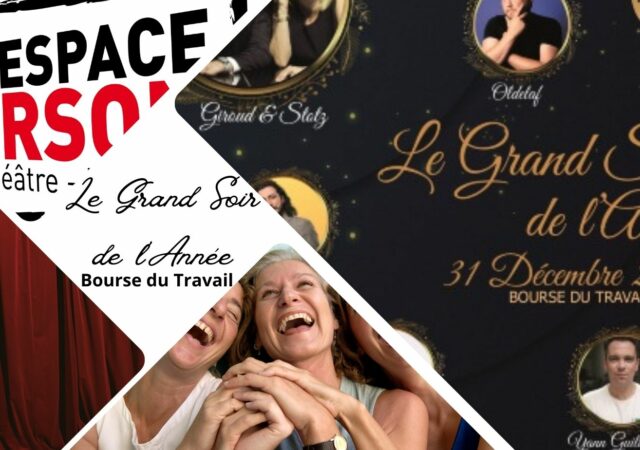 Soirée humour le 31 décembre 2023 à Bourse du Travail