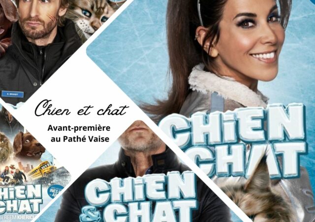 Chien et chat avec Reem Kherici et Franck Dubosc en avant-première au Pathé Vaise