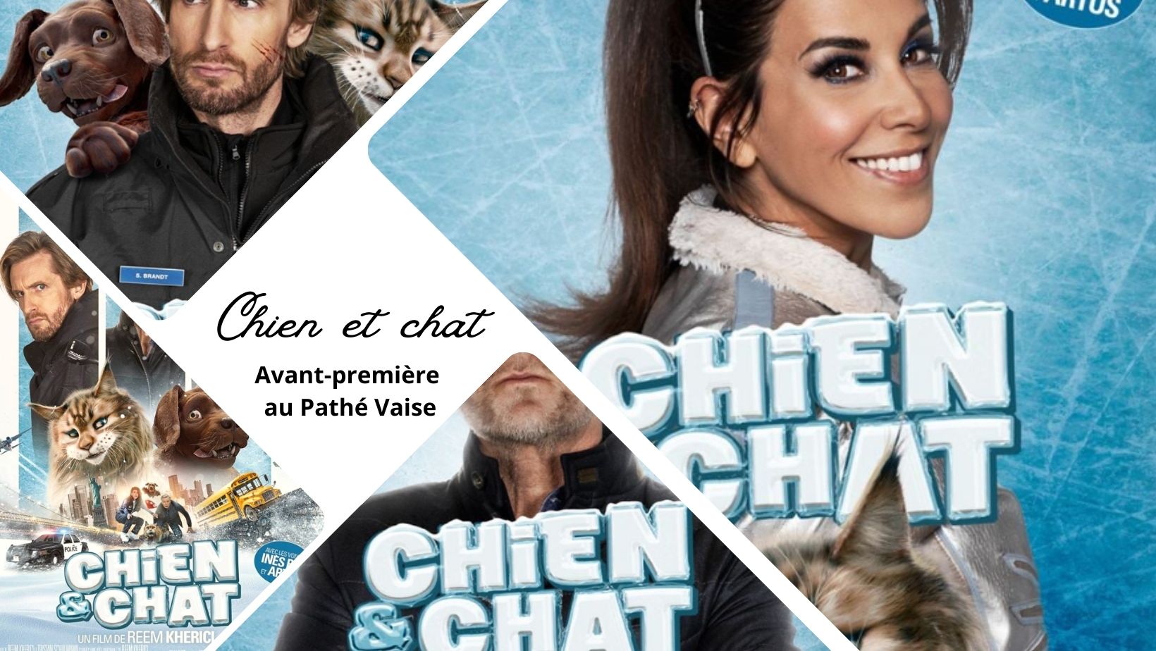 Chien et chat avec Reem Kherici et Franck Dubosc en avant-première au Pathé Vaise