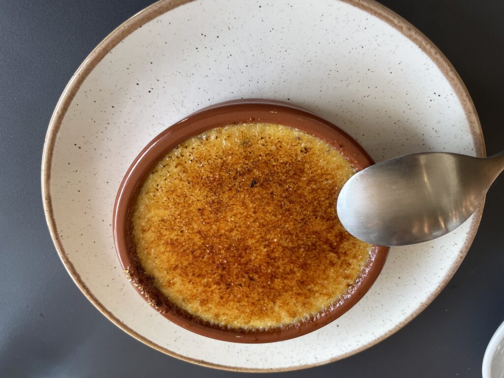 RSP Wine à Lissieu : crème brûlée