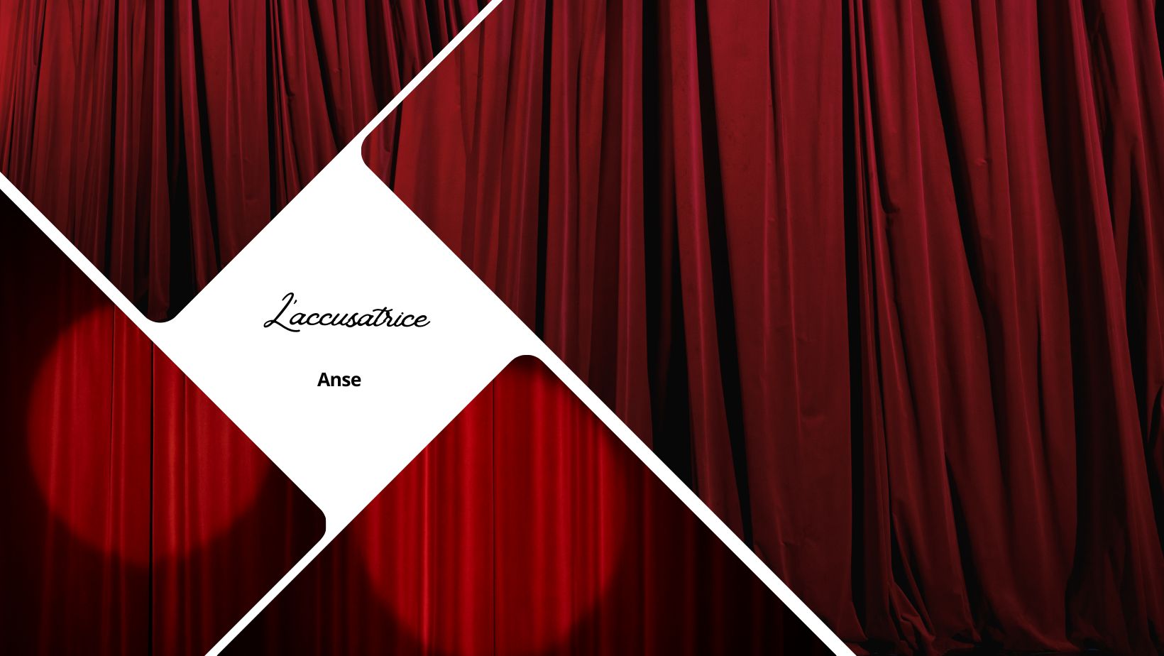 L'accusatrice, comédie policière adaptée par Gérard Série