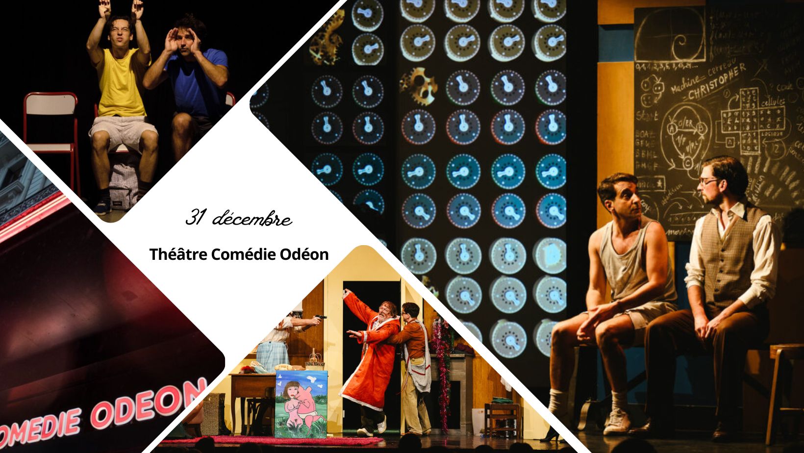 Théâtre Comédie Odéon : quatre spectacles pour conclure en beauté l'année 2025