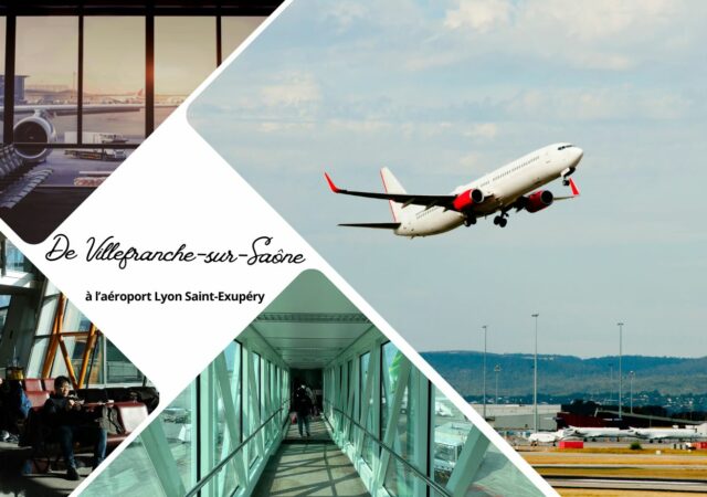 Comment aller de Villefranche-sur-Saône à l’aéroport Lyon Saint-Exupéry ?